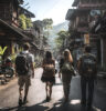 Backpackers on a street in Canggu, Bali | BaliKit